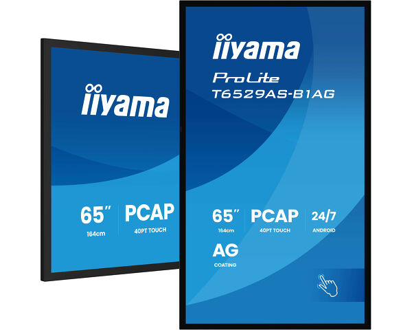 ProLite T6529AS-B1AG  - Interaktives 64.5" (164 cm) All-in-One-PCAP-Display für intelligente Räume für die Zusammenarbeit